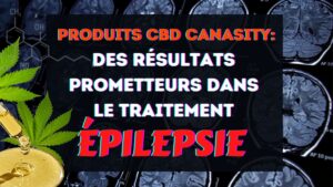 Flacon d'huile de CBD sur un fond symbolisant les ondes cérébrales ; réponse scientifique à la question de l'efficacité de l'huile de CBD pour l'épilepsie.