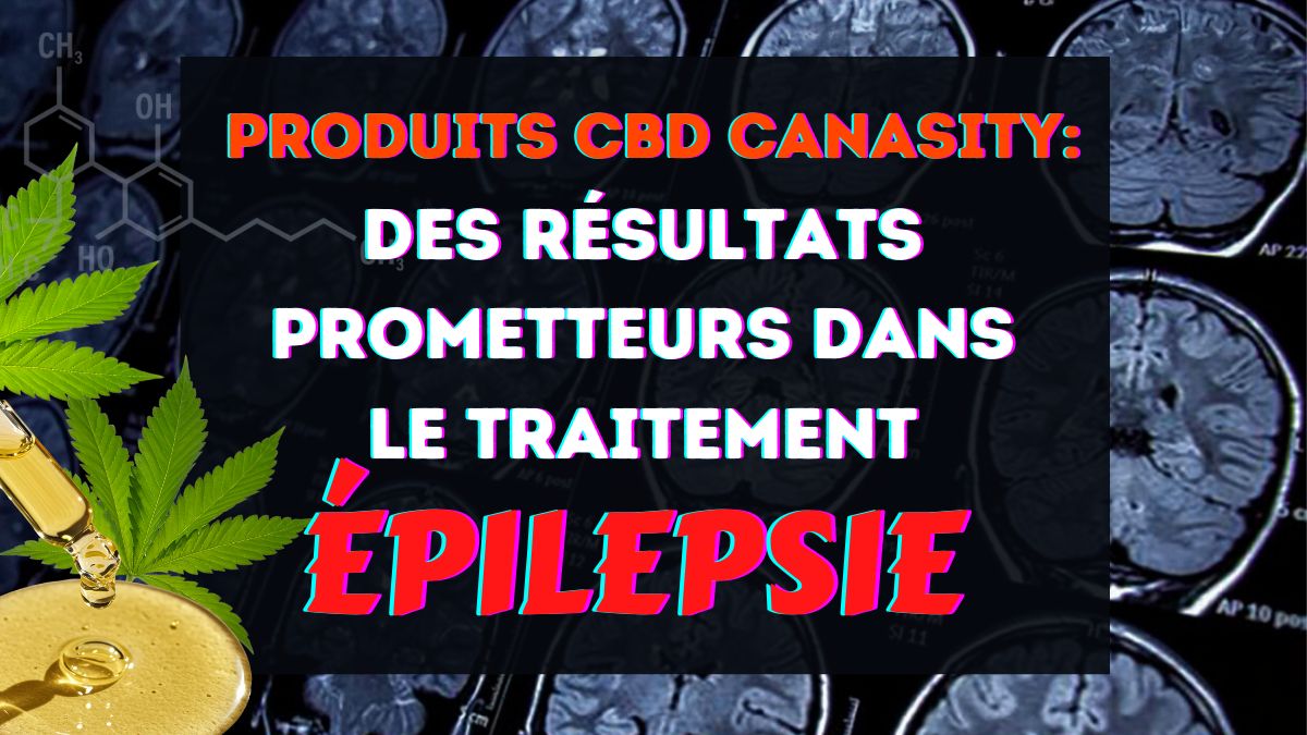 Flacon d'huile de CBD sur un fond symbolisant les ondes cérébrales ; réponse scientifique à la question de l'efficacité de l'huile de CBD pour l'épilepsie.